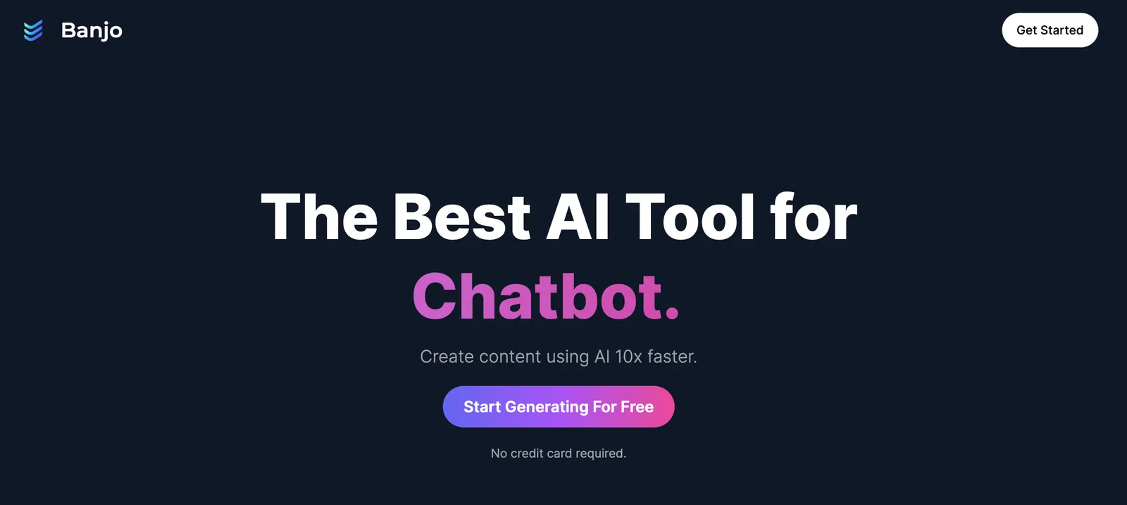 Banjo-AI content generation dashboard